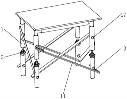 一种建筑施工用脚手架的制作方法