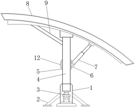 一种具有抗风结构的bipv车棚光伏支架系统的制作方法