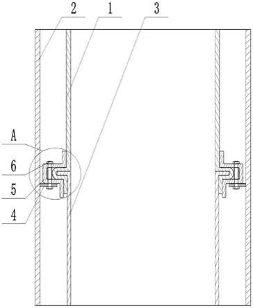 一种双层烟囱的内筒连接结构的制作方法