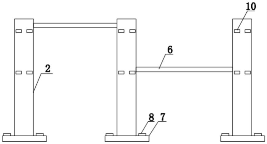 建筑工地用便携式晾衣架的制作方法