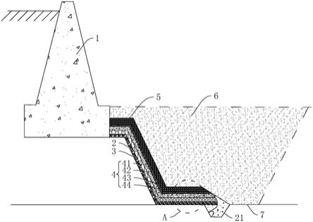 一种水利大坝上游基坑防渗结构的制作方法