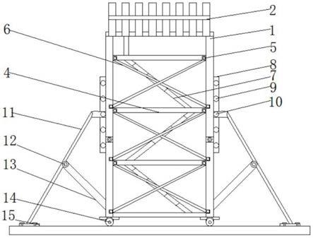 一种防护高度可调节的建筑施工用脚手架的制作方法