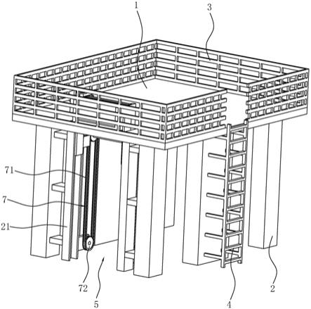 一种钢结构幕墙施工平台的制作方法