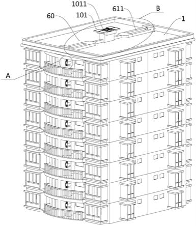 无人机的货物传送系统、建筑物及储存组件的制作方法