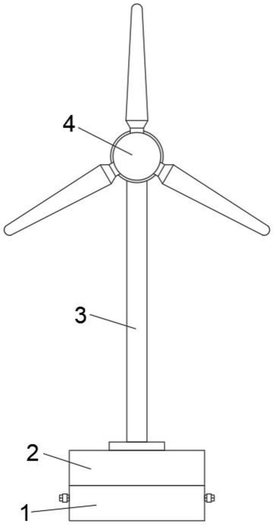 一种便于固定的多功能风力发电设备的连接结构的制作方法