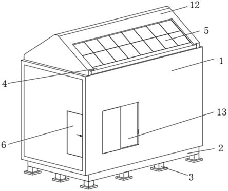 一种利用太阳能发电的组合式集装箱房的制作方法