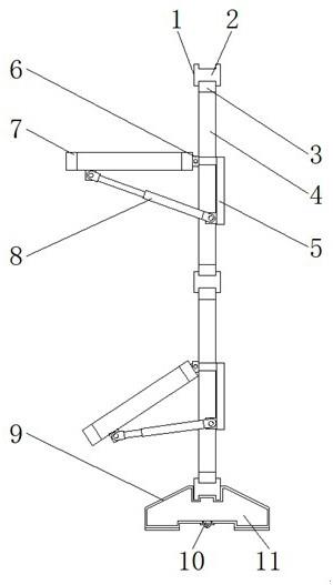 一种立体园林景观用可调节展示架的制作方法