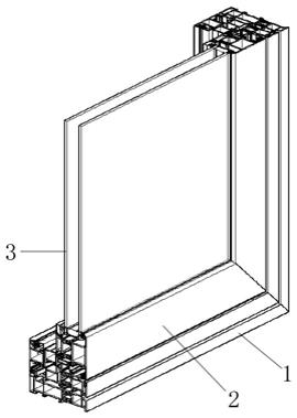 一种新型的三层阶梯式外框三防平开窗的制作方法