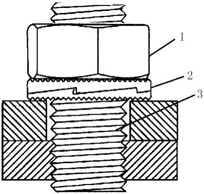 应用于后冷却器螺栓螺母连接的防松结构的制作方法