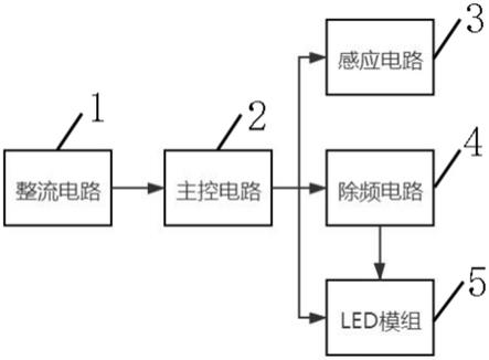 一种无频闪感应驱动电路及大功率LED灯的制作方法