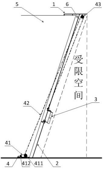 一种斜向高空运输材料装置的制作方法