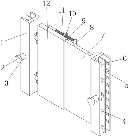 一种房建施工电梯井道防护结构的制作方法