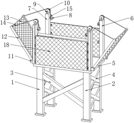 一种建筑施工现场用防坠落安全装置的制作方法