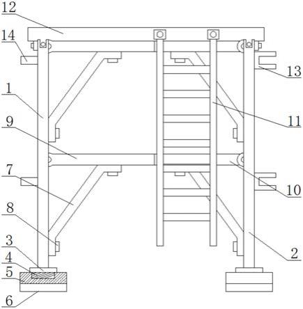 一种隧道施工用手脚架的制作方法