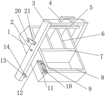 一种方便收纳的学习资料收放架的制作方法