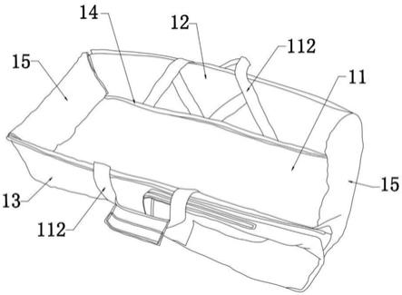 一种可展开做婴儿床的背包的制作方法