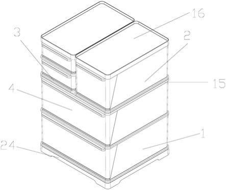 一种组合式储物柜的制作方法