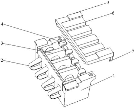 一种铜片柱体触点式电池座连接器的制作方法