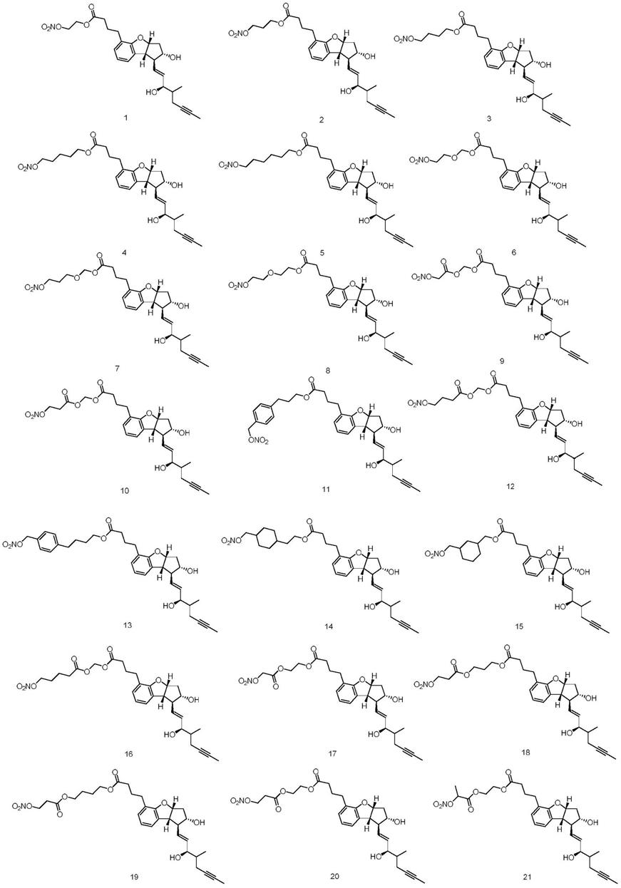 一种氧化氮供体型贝前列素类衍生物及其药物组合物和用途的制作方法