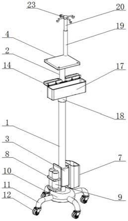 一种移动式吸痰架的制作方法