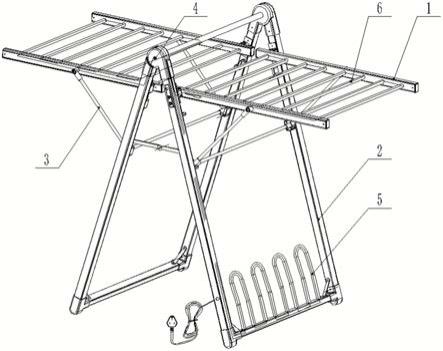 翼型电热晒架的制作方法