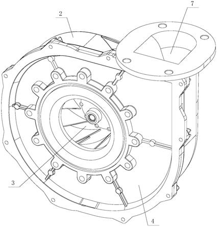 一种离心式风机蜗壳结构