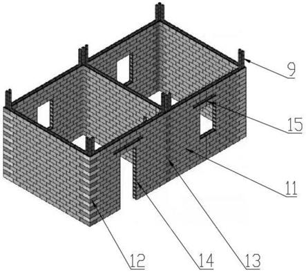 一种模块砖装配式建筑的制作方法