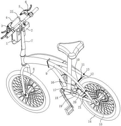一种闸线控制的自行车助力装置的制作方法