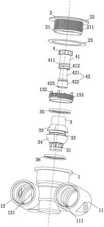 用于游泳池的气水混合按摩喷咀的制作方法