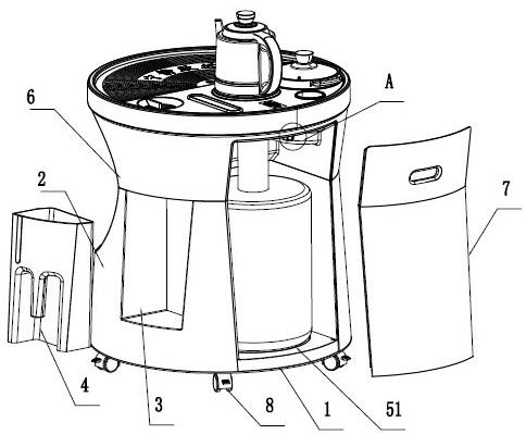 便于生产的茶吧机壳体结构的制作方法