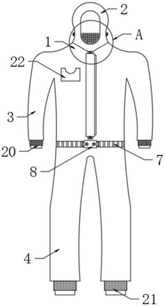 一种多功能医用智能防护服的制作方法