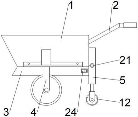 一种建筑施工用手推车的制作方法