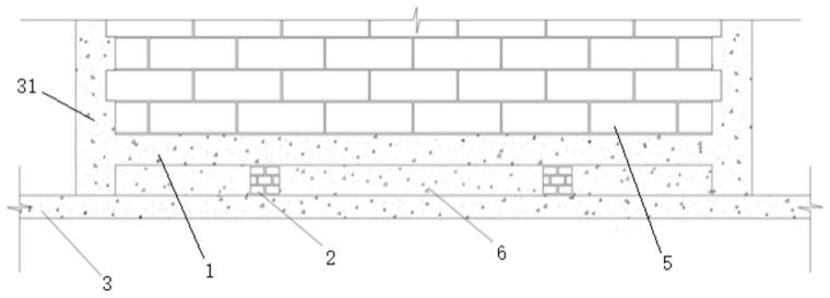 带悬挑工字钢的边梁上砌体墙构造的制作方法