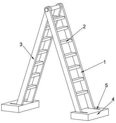 一种稳定性高的电力施工用攀爬梯的制作方法