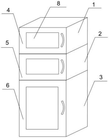 一种分层式多功能用途的保洁柜的制作方法