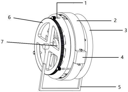 一种轮胎内侧拍摄仪器的固定装置