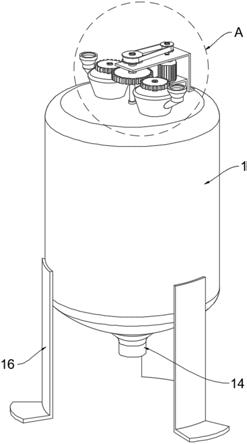 一种兽药加工用齿轮式快速混料装置的制作方法