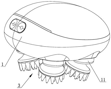球碗改进型头部按摩器的制作方法
