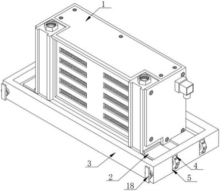 一种中间冷却器安装用快装式固定支架的制作方法