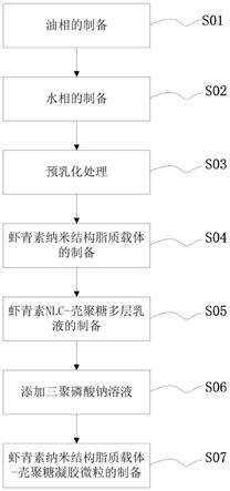 一种虾青素纳米结构脂质载体-壳聚糖凝胶微粒及制备方法与流程