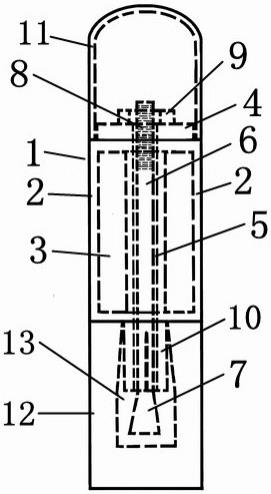 膨胀式固定的立柱隔离护栏的制作方法