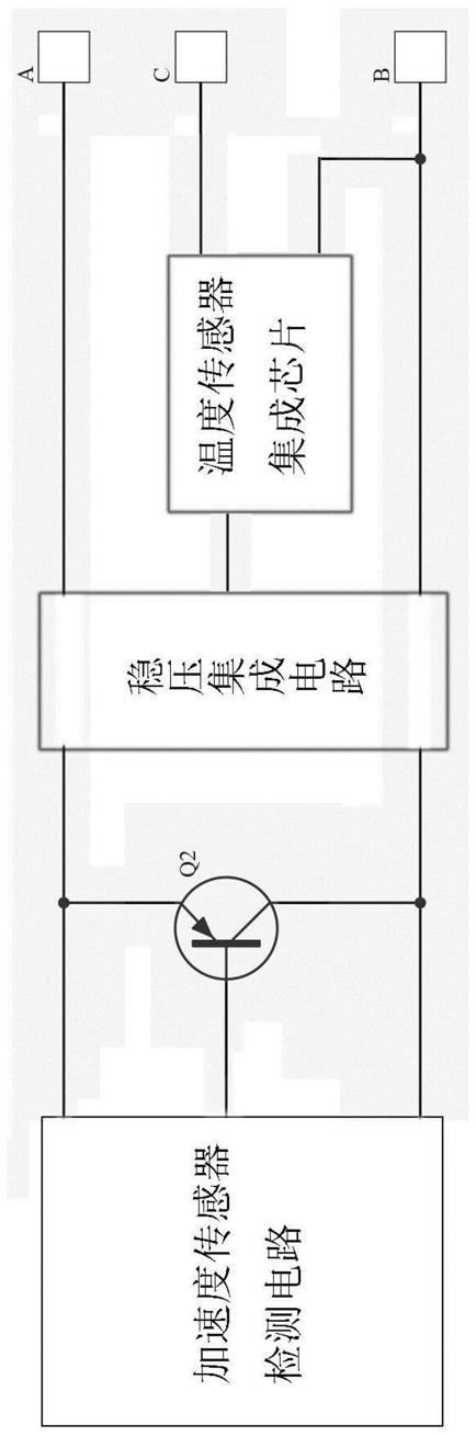 一种基于IEPE接口的加速度和温度的复合传感器电路的制作方法