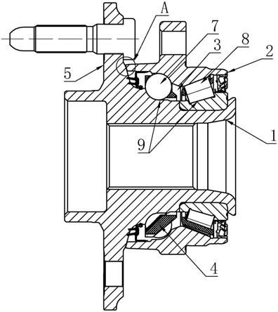 倾斜配合的抗冲击轮毂轴承的制作方法