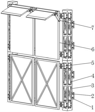 一种带有遮阳功能的建筑幕墙的制作方法