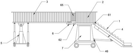 一种可移动的分段式舷梯车的制作方法