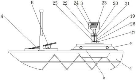 一种水利工程测量用便于组装的无人测量船的制作方法