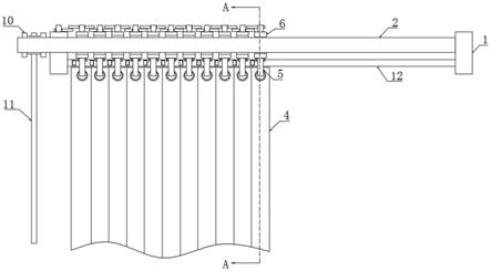 一种可调布艺窗帘褶皱间距的调节装置的制作方法