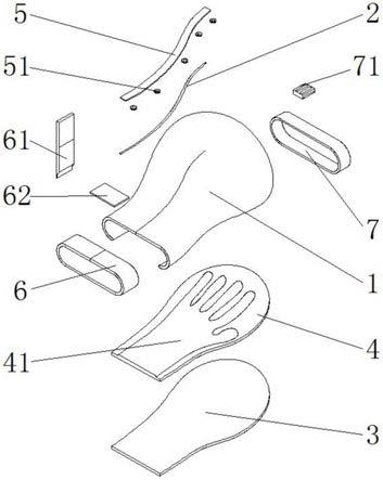 一种改良型约束手套的制作方法