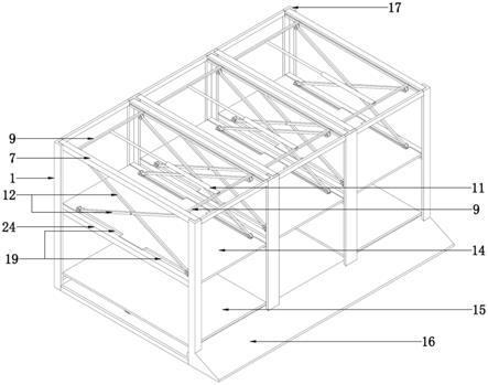 一层中转双层立体停车架的制作方法