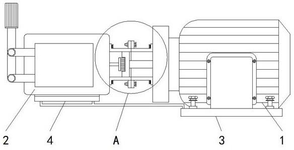 一种柱塞泵用单相异步电机的固定机构的制作方法